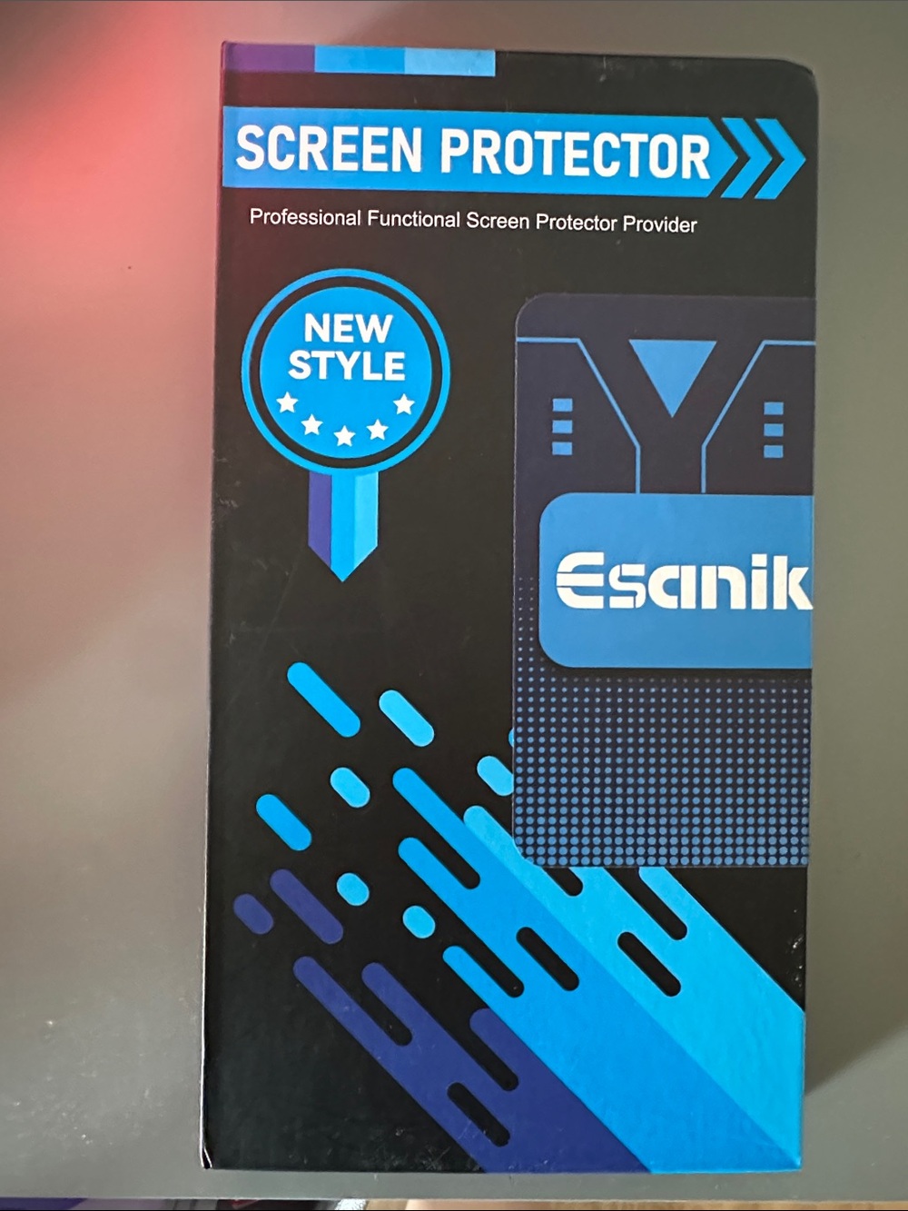 Source Unknown Blue & Black Esanik Screen Protector Packaging